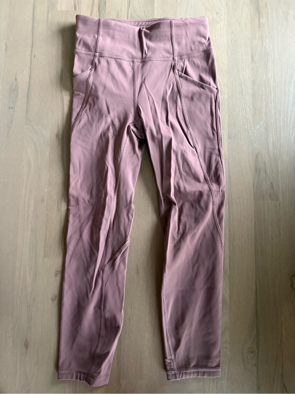 Lululemon time to sweat High-Waist Mauve-Pink 25 inch Leggings